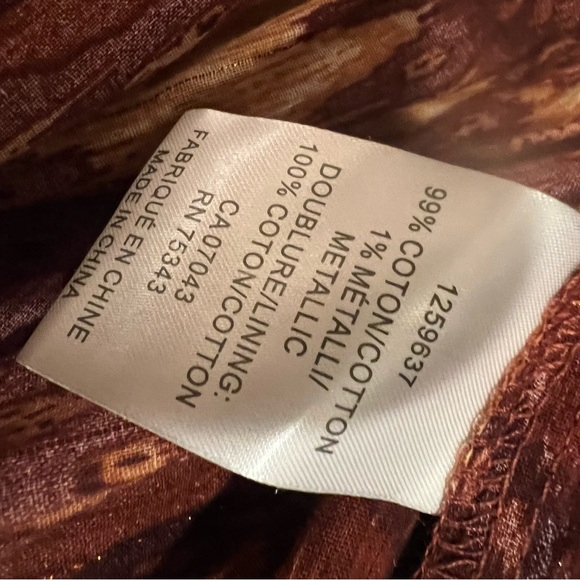 House of Harlow 1960 x REVOLVE Cotton Dress Long Sleeve Brown Size Large NWOT - Picture 8 of 8